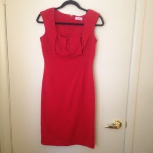 Little red cocktail dress by Calvin Klein Size 6